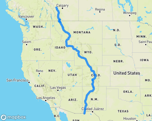 Great Divide Mountain Bike Route (GDMBR) V.TD.2017